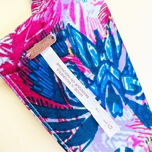 Free People Daydreamin’ Dress Large Butterflies Pink Blue Festival New w/o Tags - Picture 5 of 9